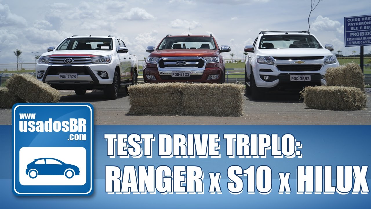 Teste Triplo: Ranger x S10 x Hilux