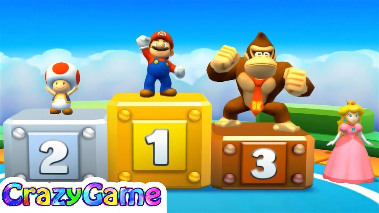 Mario Party Star Rush - All Free for All Minigames Gameplay