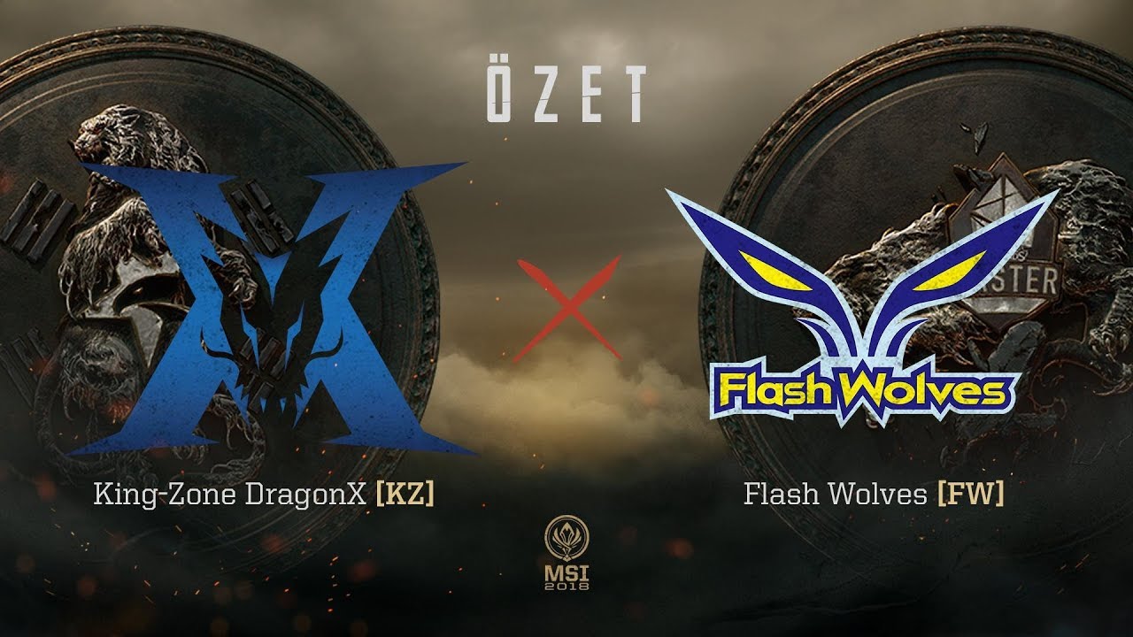 KING-ZONE DragonX ( KZ ) vs Flash Wolves ( FW ) Maç Özeti | MSI 2018 Grup Aşaması 3. Gün