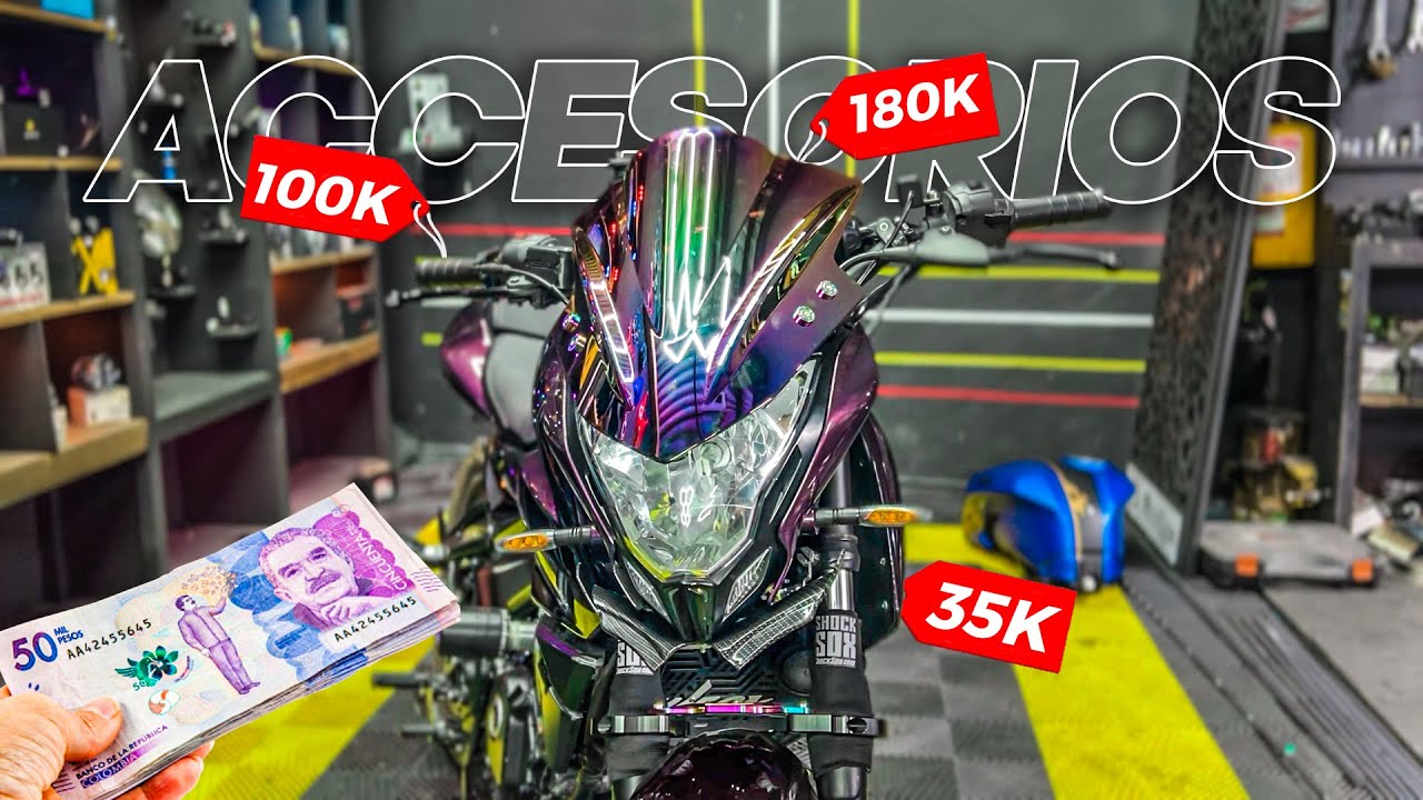 Así quedo mi MOTO con sus NUEVOS ACCESORIOS 😱