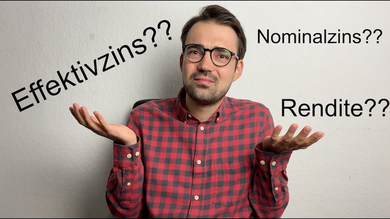 Nominalzins | Effektivzins | Rendite am Beispiel erklärt