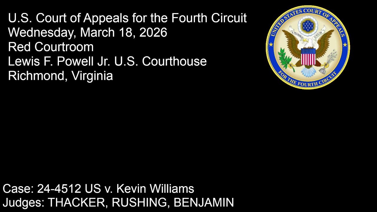 Panel I (Red Courtroom) Oral Arguments - 9:30 a.m. Wednesday 3/18/2026