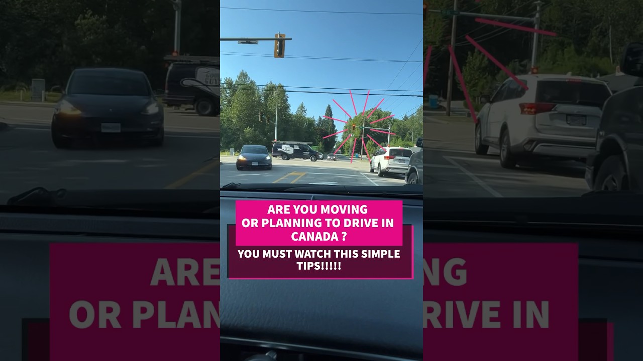 How to drive and read road signs in Canada. #short #shortvideo #trending #trendingshorts