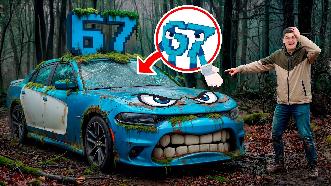 We Found 67 Brainrot&rsquo;s Abandoned Car From Steal a Brainrot! Will it Run and Drive?