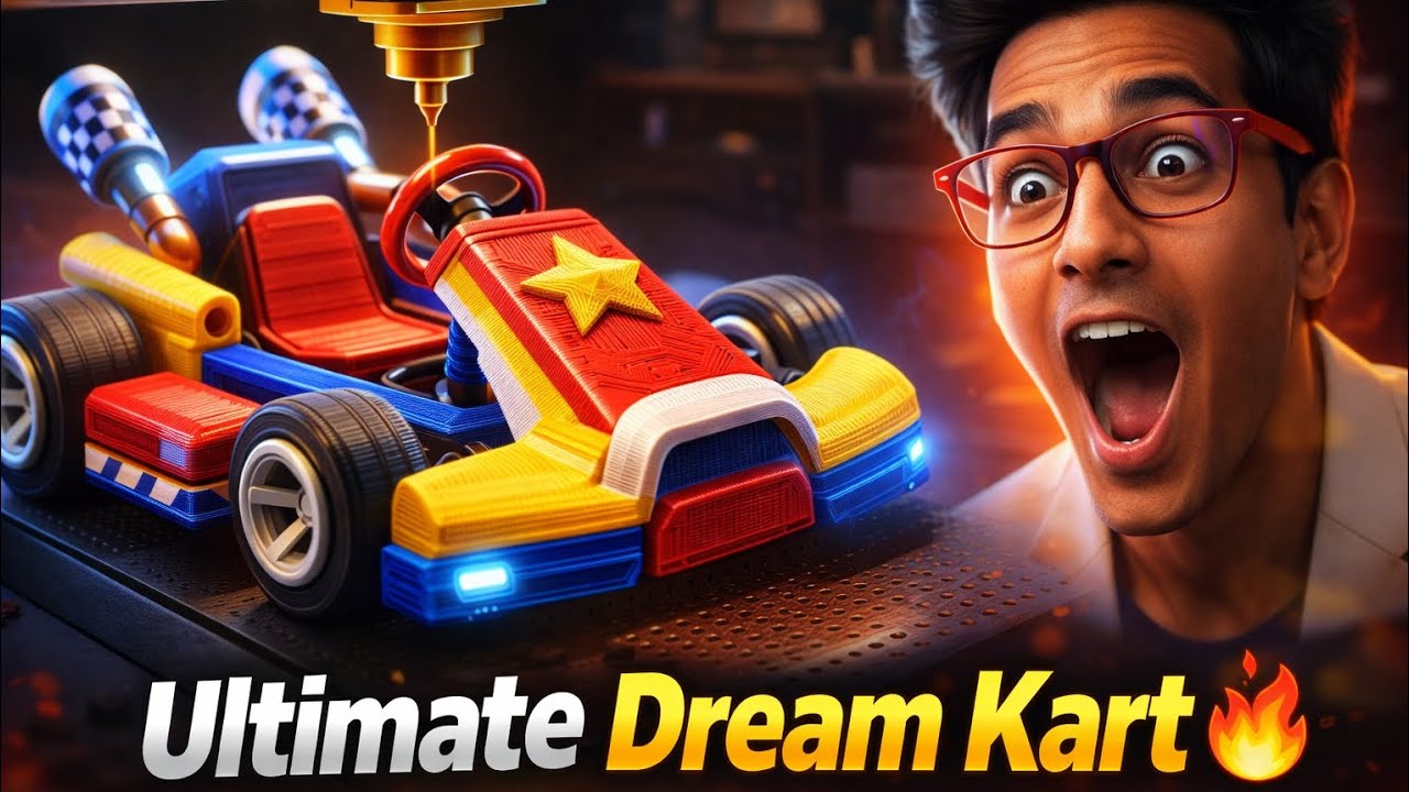 3D Printed Mario’s Dream Kart 🚗🍄 | Ultimate Build for Mario Fans! 😱⚙️✨ 
