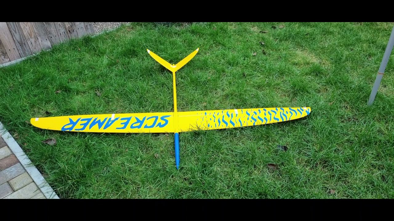 TJIRC screamer 2 metre moulded glider, #screamer #Tjirc #slopesoring#slopegratherings