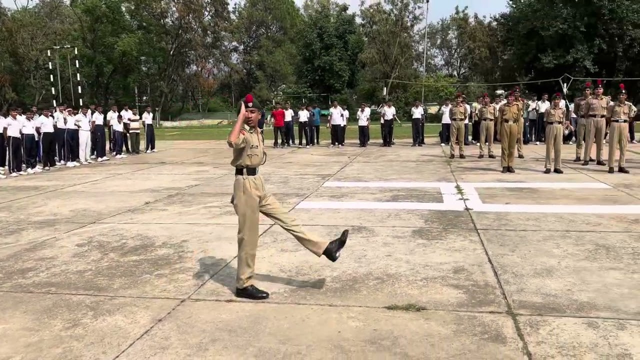 Age doesn't matter when it comes to discipline and dedication #JDcadet #DrillMaster #CampLife #NCC