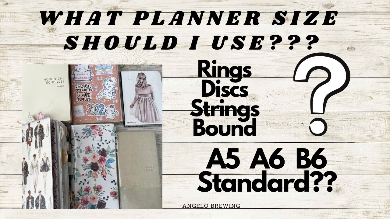 Planner size comparisons || planning 101 || Planning for beginners