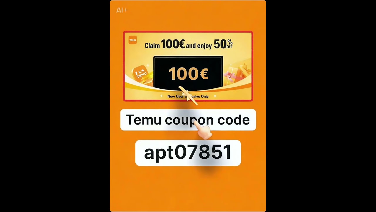 Temu Code Promo 2025 : Active ton coupon 100&euro; avec apt07851