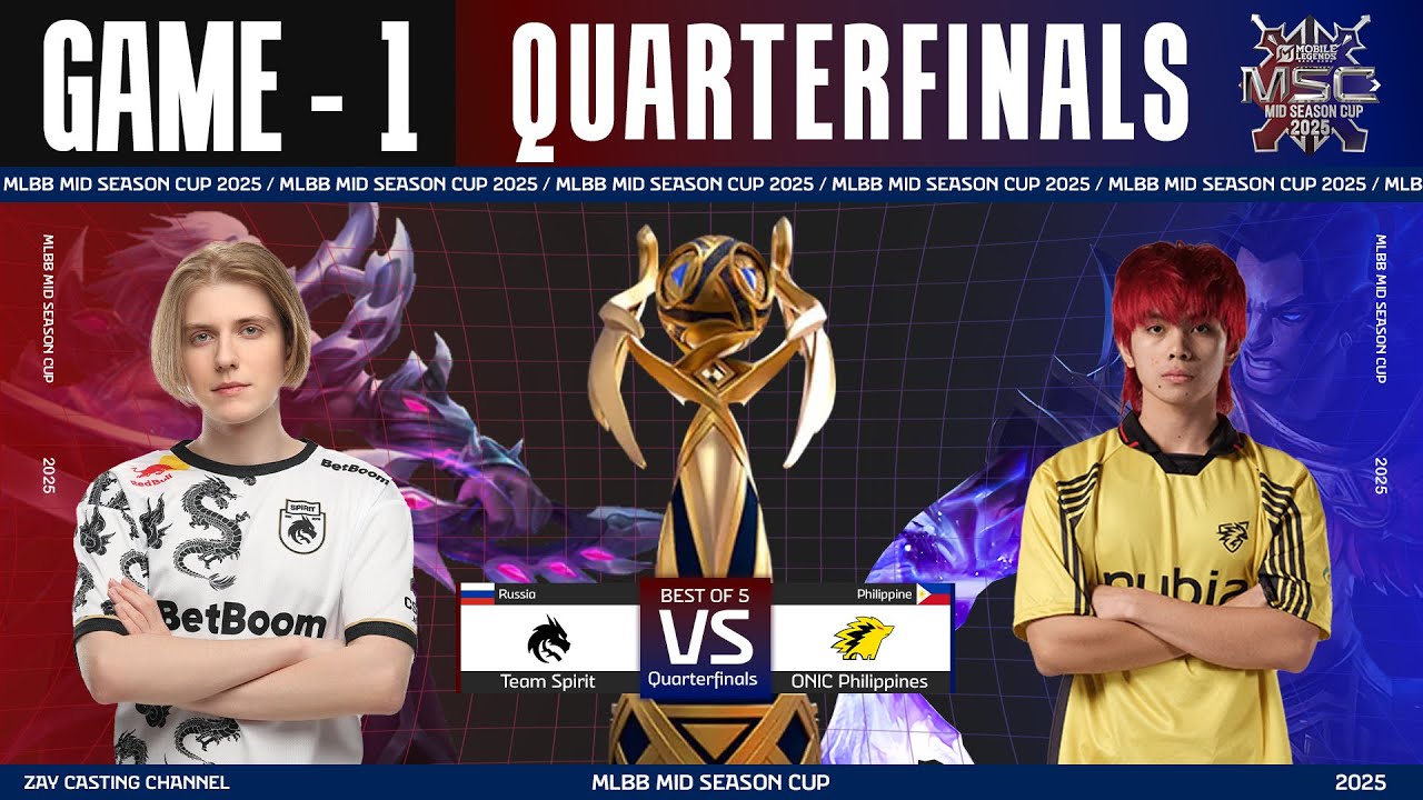 [Game - 1] Team Spirit vs ONIC Philippines | MSC 2025