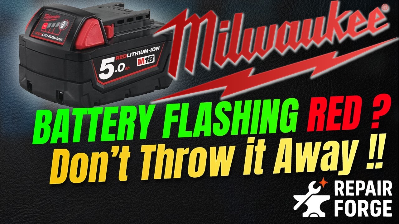 Milwaukee M18 5Ah Battery Flashing Red - Can It Be Saved ??