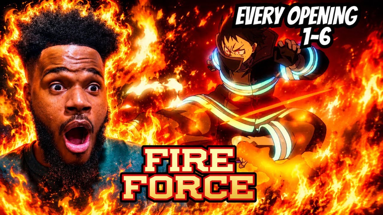 АНИМЕ-НОВИЧОК реагирует на ВСЕ ОПЕНИНГИ FIRE FORCE 1-6 | ЭКСТРА | ВИДЕО ОТ @shiniganime