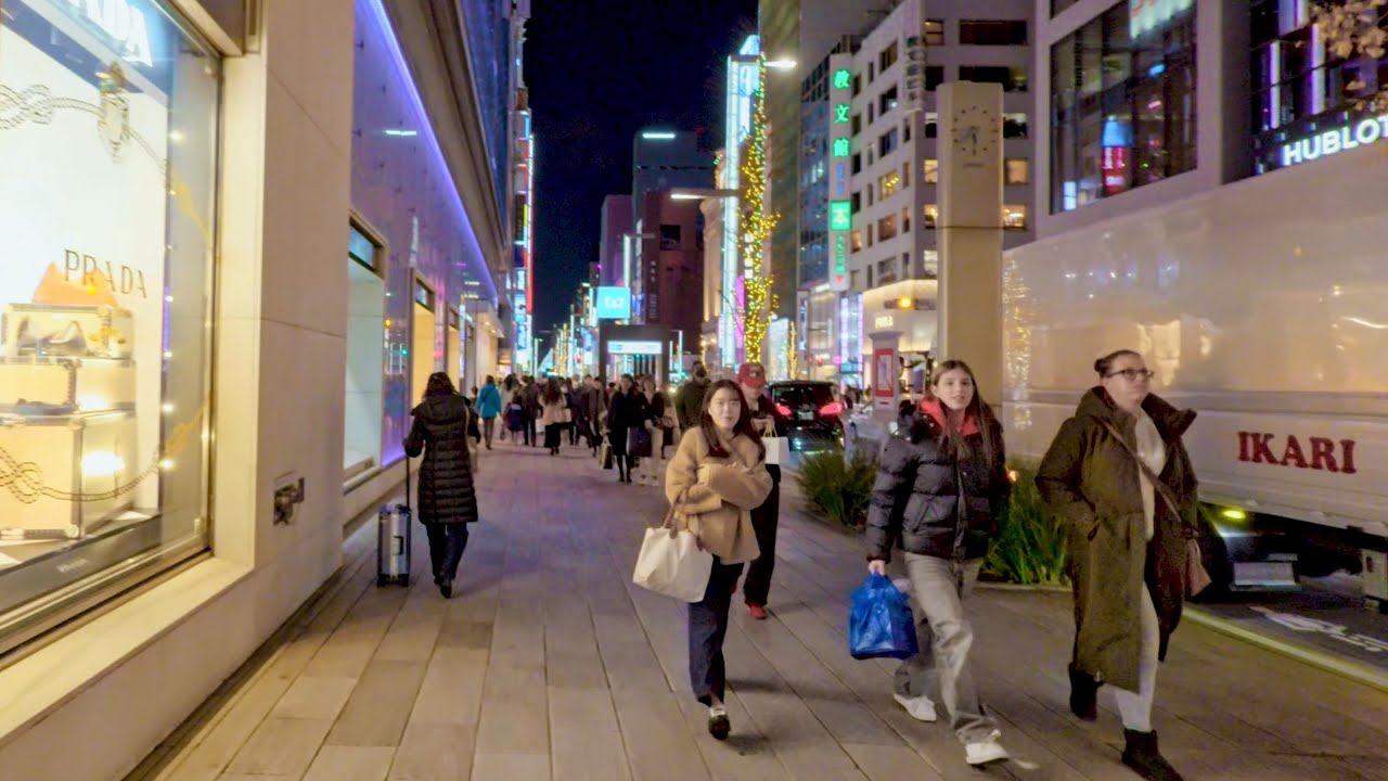 Japan City Walk | Tokyo | 漫步东京银座 | Ginza