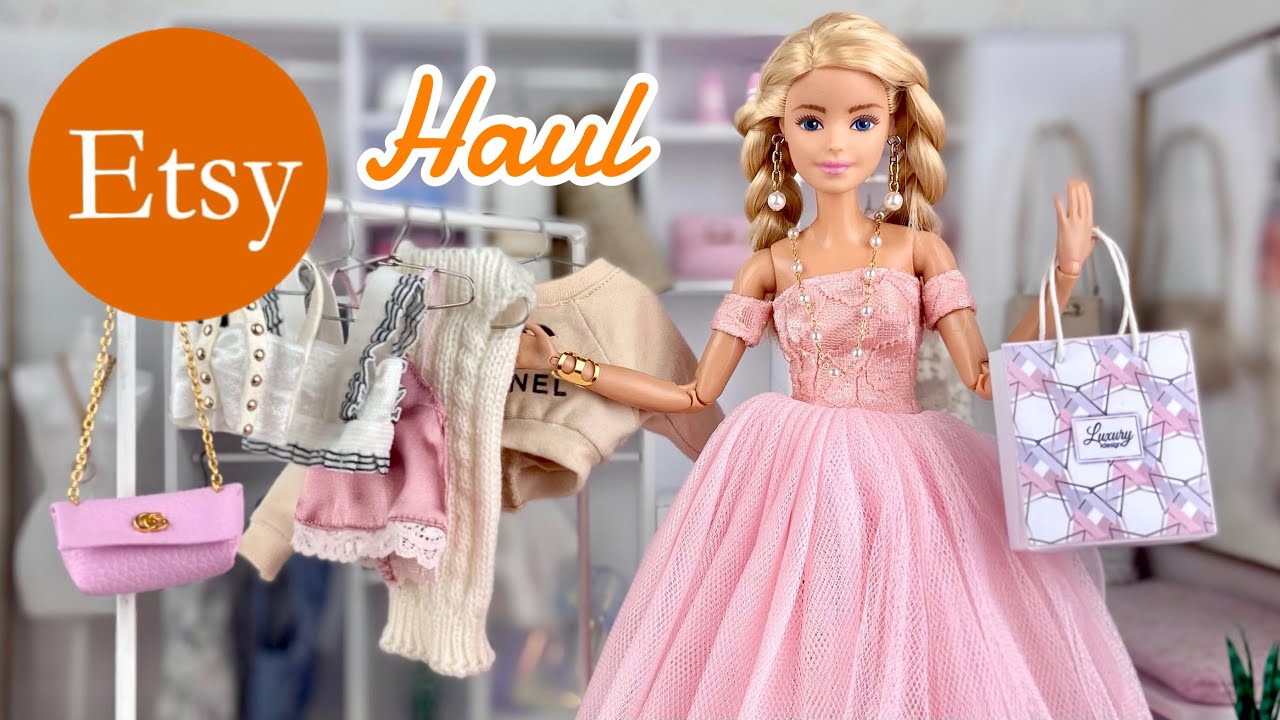 Обзор реалистичной кукольной одежды и аксессуаров для Барби на ETSY Shop Haul!