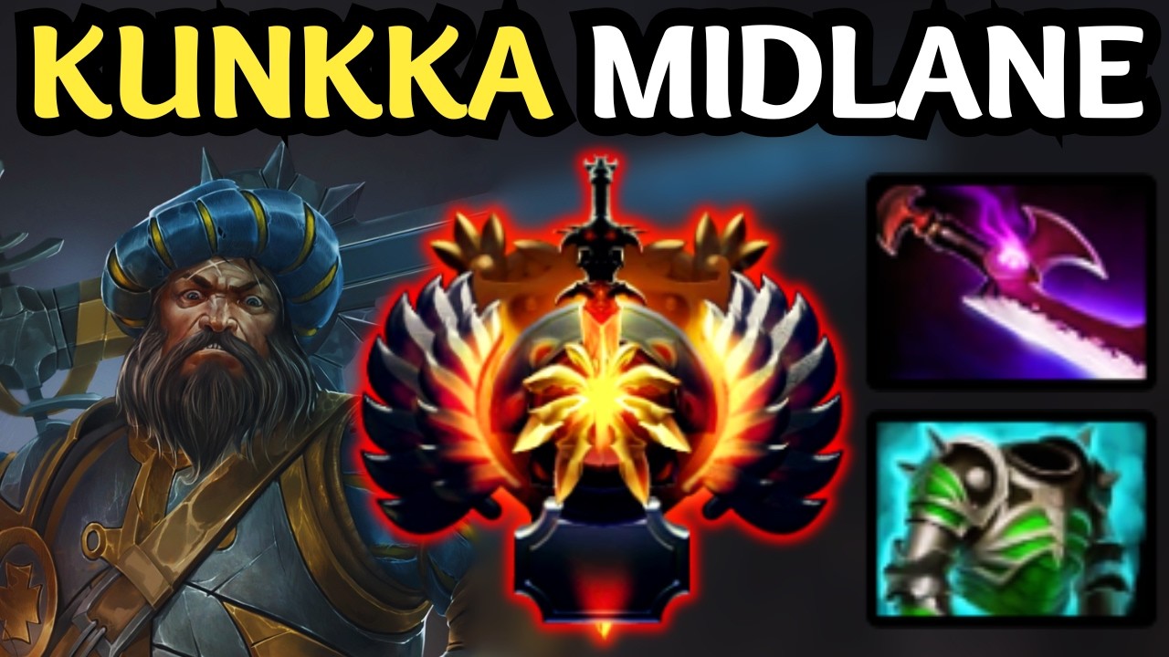 🔥 THEY CAN’T ESCAPE — IMMORTAL KUNKKA MID DOMINATION | DOTA 2 🔥