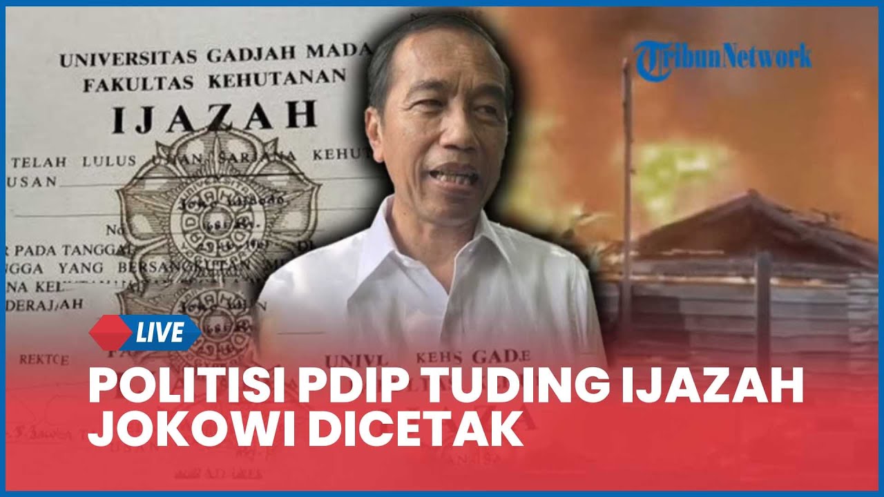 🔴LIVE: Politisi PDIP Tuding Ijazah Jokowi Dicetak di Pasar Pramuka, UGM & Alumni Didesak Buka Suara