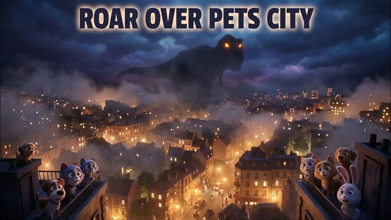 Roar over pets City 🌆😨| cats story | Perfect Paws 🐾