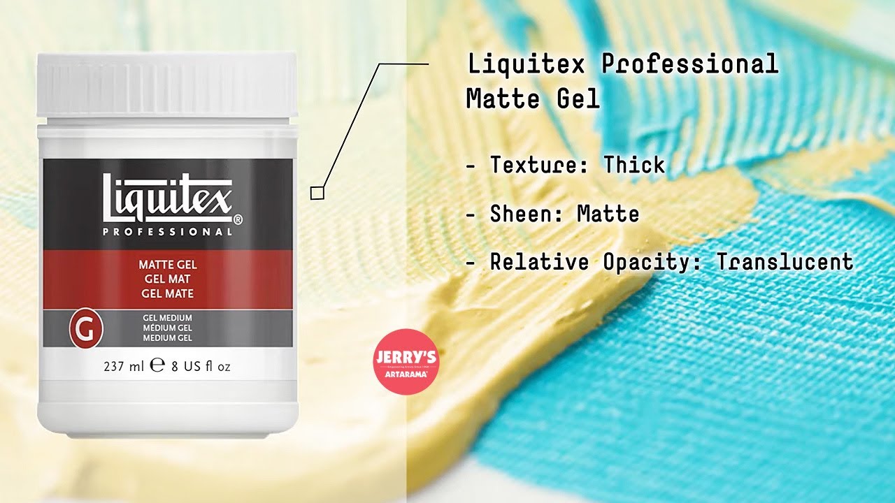 Liquitex Acrylic Matte Gel Medium Key Features
