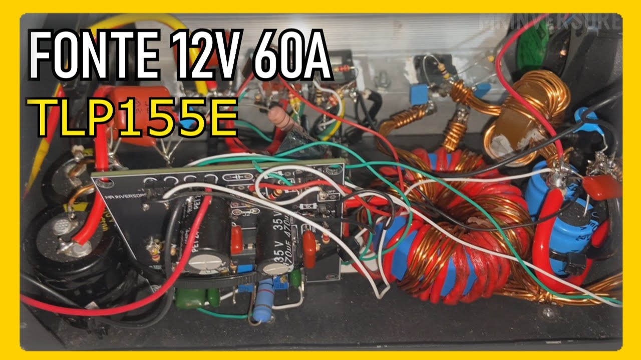 FONTE CHAVEADA SMPS 12V 60A COM TLP155E DRIVER ÓPTICO
