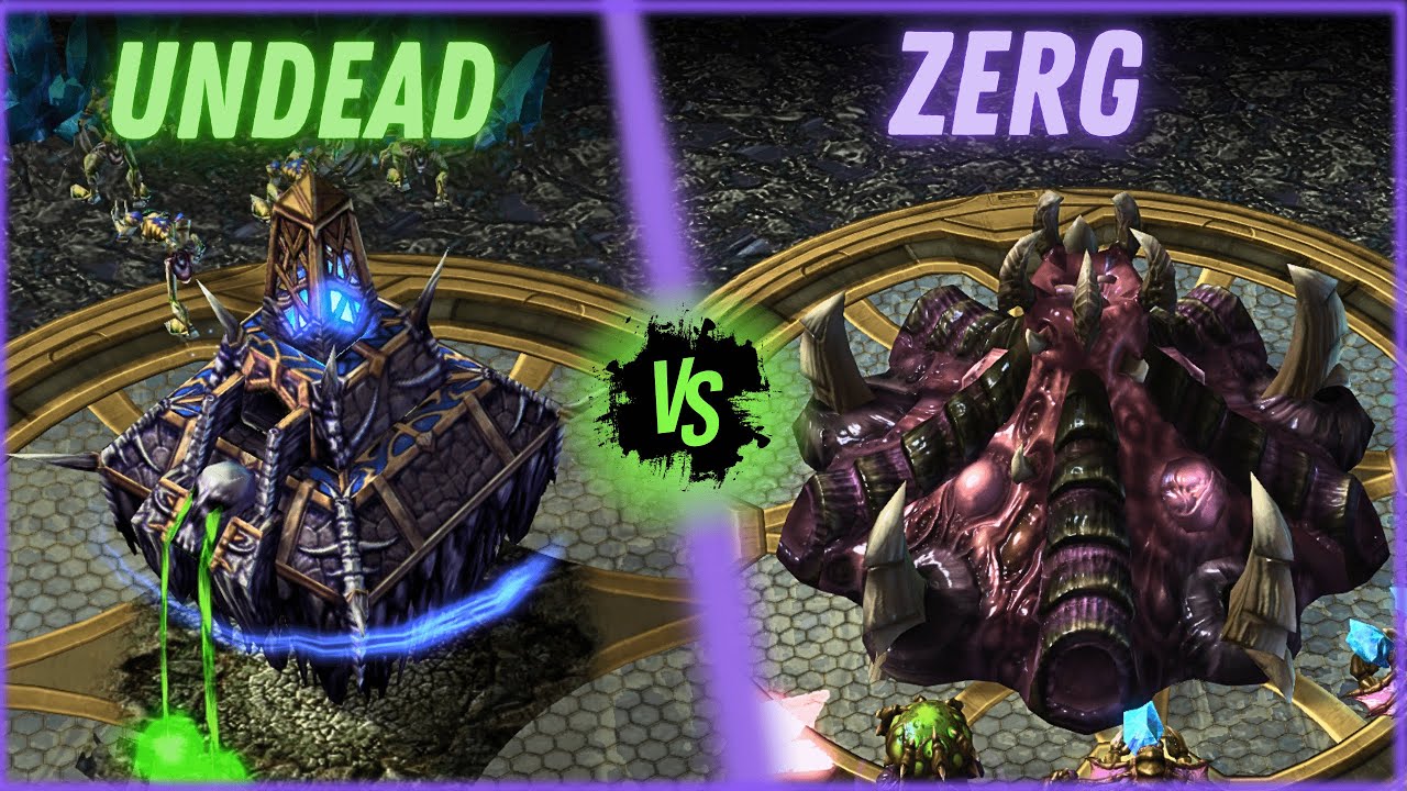 Нежить сражается с зергами?! Warcraft 3 выходит в StarCraft 2! (Модифицированный состав)