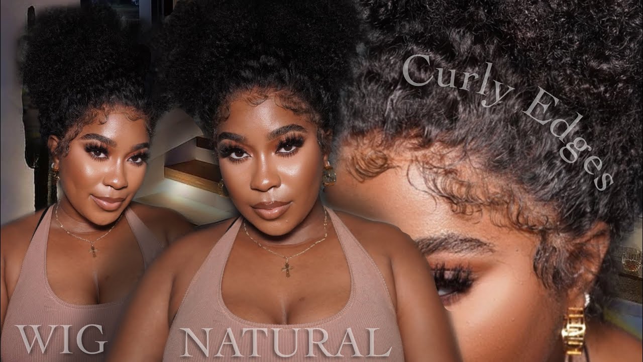 WOW KINKY EDGES!!! NO WORK NEEDED CURLY BABY HAIR WIG | BEAUTYFOREVERHAIR