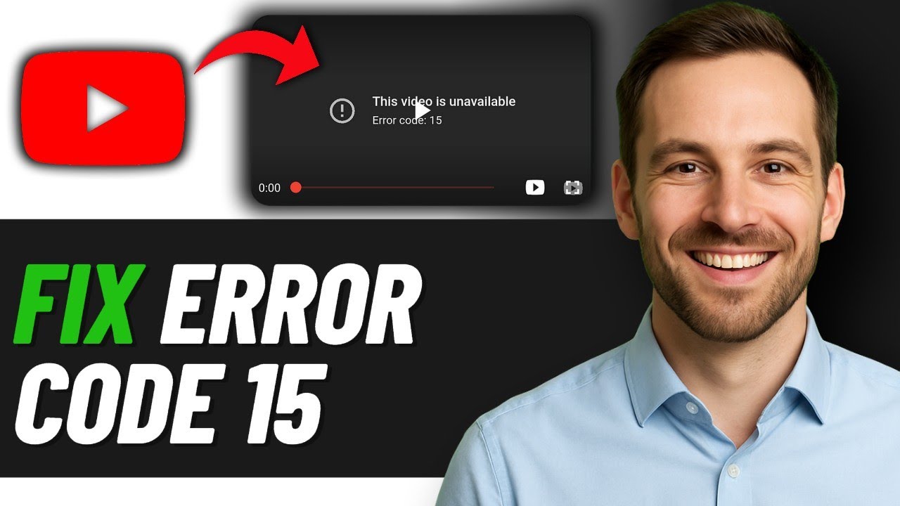 Как исправить ошибку с кодом 15 на YouTube (РУКОВОДСТВО 2025)