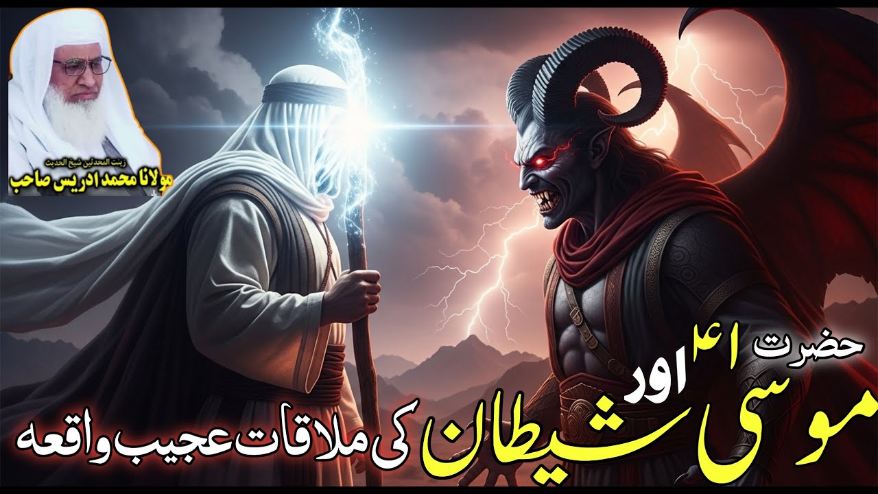 حضرت موسیٰؑ اور شیطان کی ملاقات کا مکمل واقعہ | اسلامی بیان | مولانا شیخ ادریس صاحب پشتو بیان