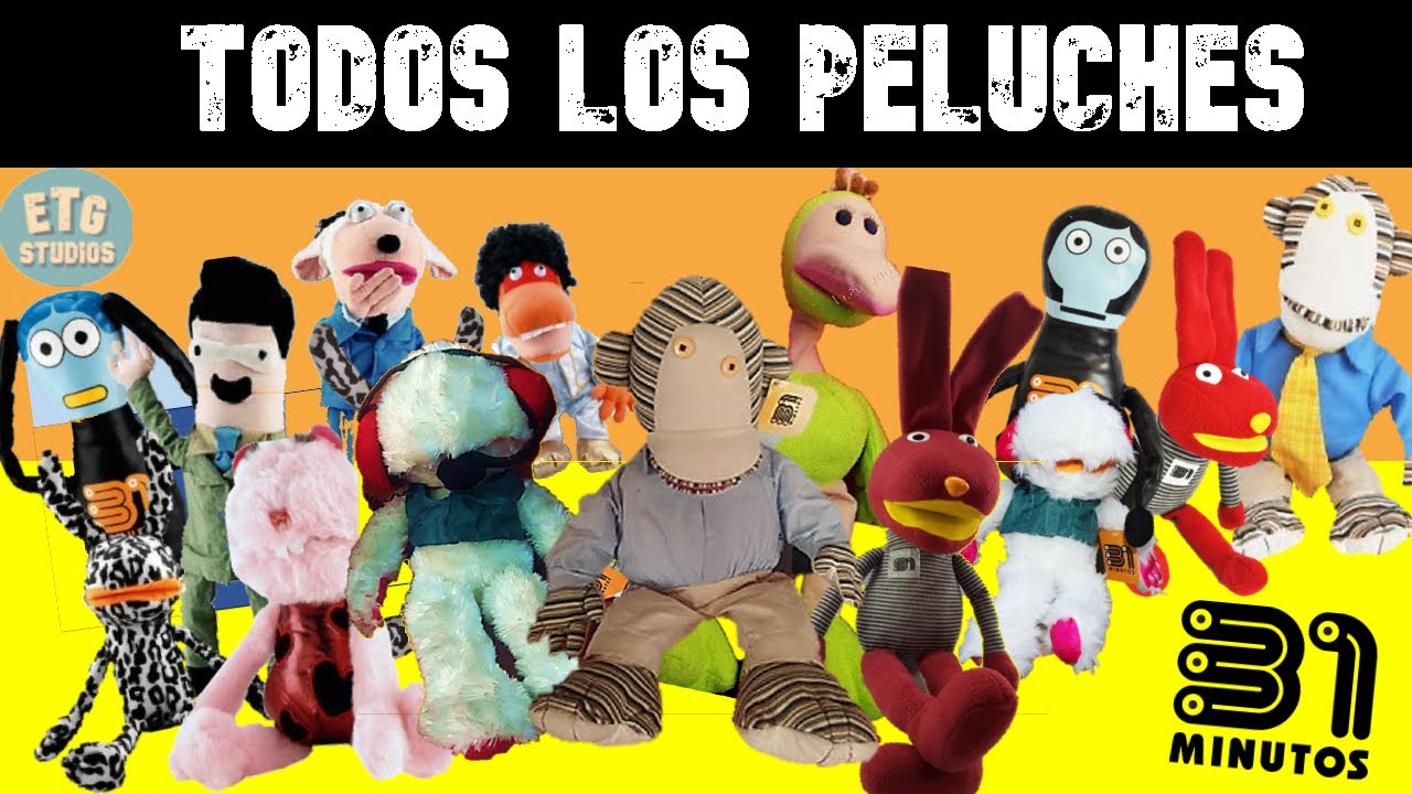 CRONOLOGIA de los peluches OFICIALES de 31 Minutos