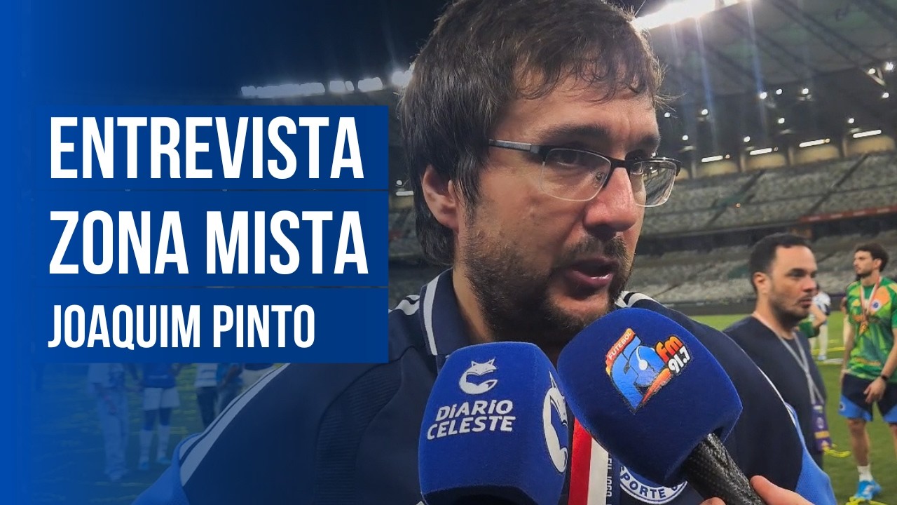 JOAQUIM PINTO FALA EM ZONA MISTA APÓS TÍTULO NO CRUZEIRO E CONFIRMA PERMANÊNCIA