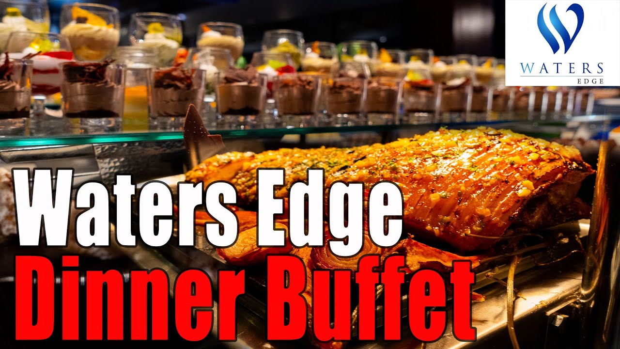 රු.6300 කට මේක වටිනවද ?? 🤔🤔 | Waters Edge Dinner Buffet | Best Dinner Buffet | Budget Dinner Buffet