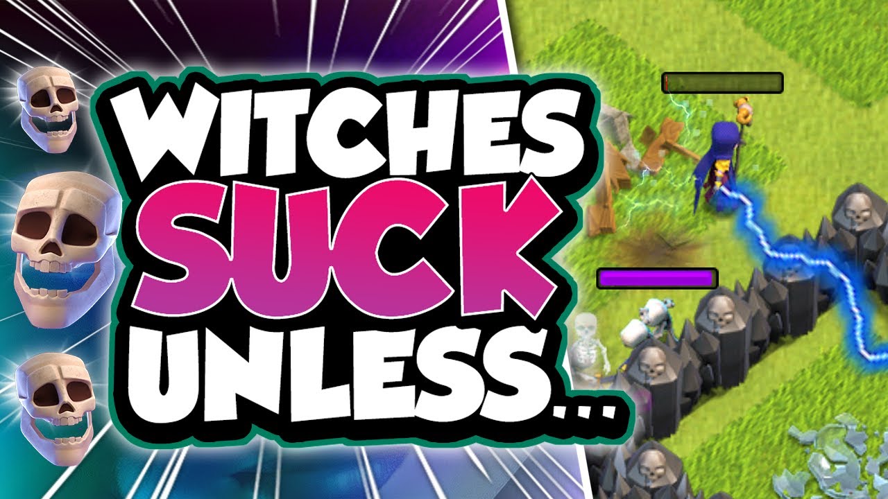 Hidden Story Behind Witch Slap at TH9...Is it the Best Strategy without Heroes in Clash of Clans