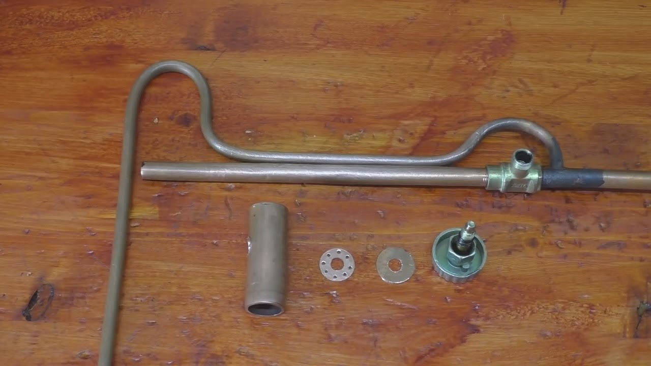 How to make a gas burner on gasoline  Gasoline burner