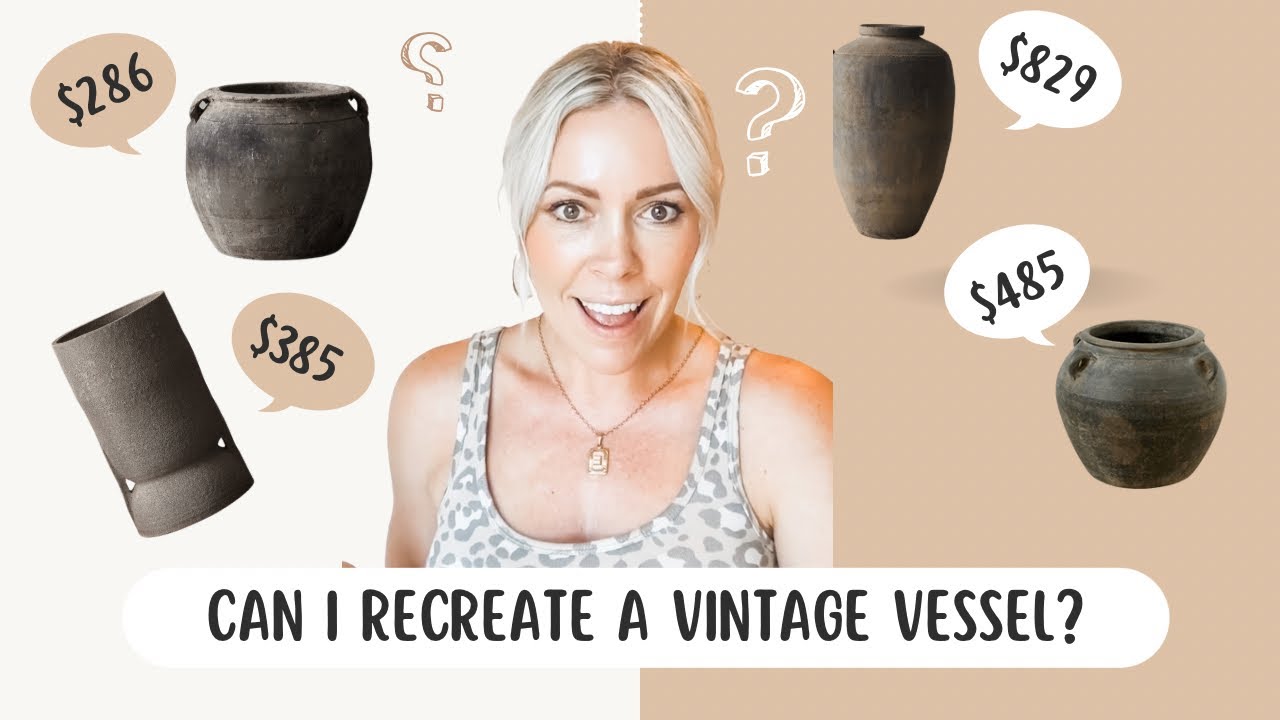 DIY Dirt vessel- I tried to Recreate an Expensive Aged Vessel and it worked!