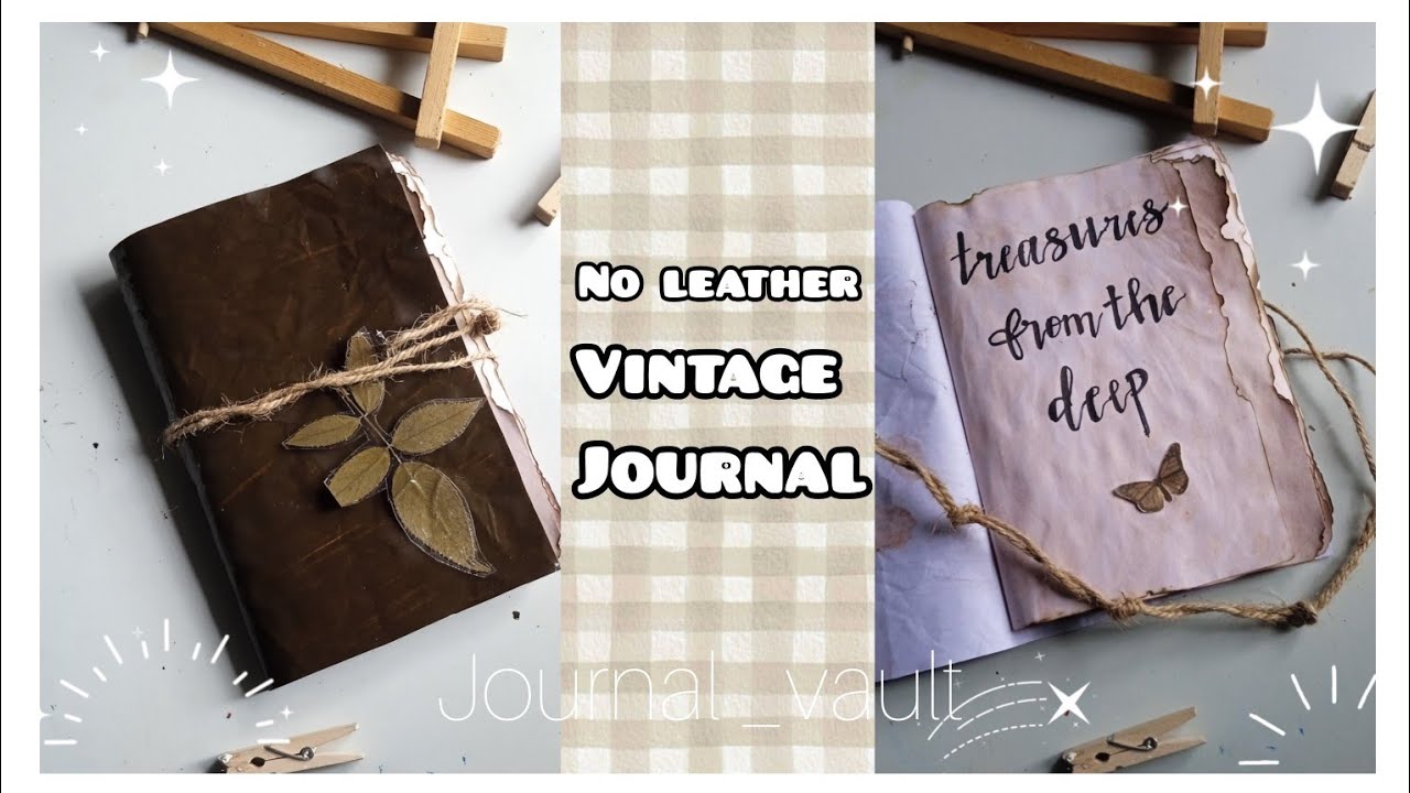 Vintage journal book  || Give away  ||diy book