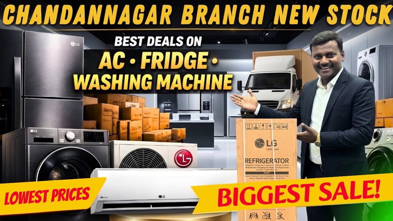 Chandannagar Branch New Stock 🔥 Biggest Sale on AC, Fridge & Washing Machine | Lowest Prices