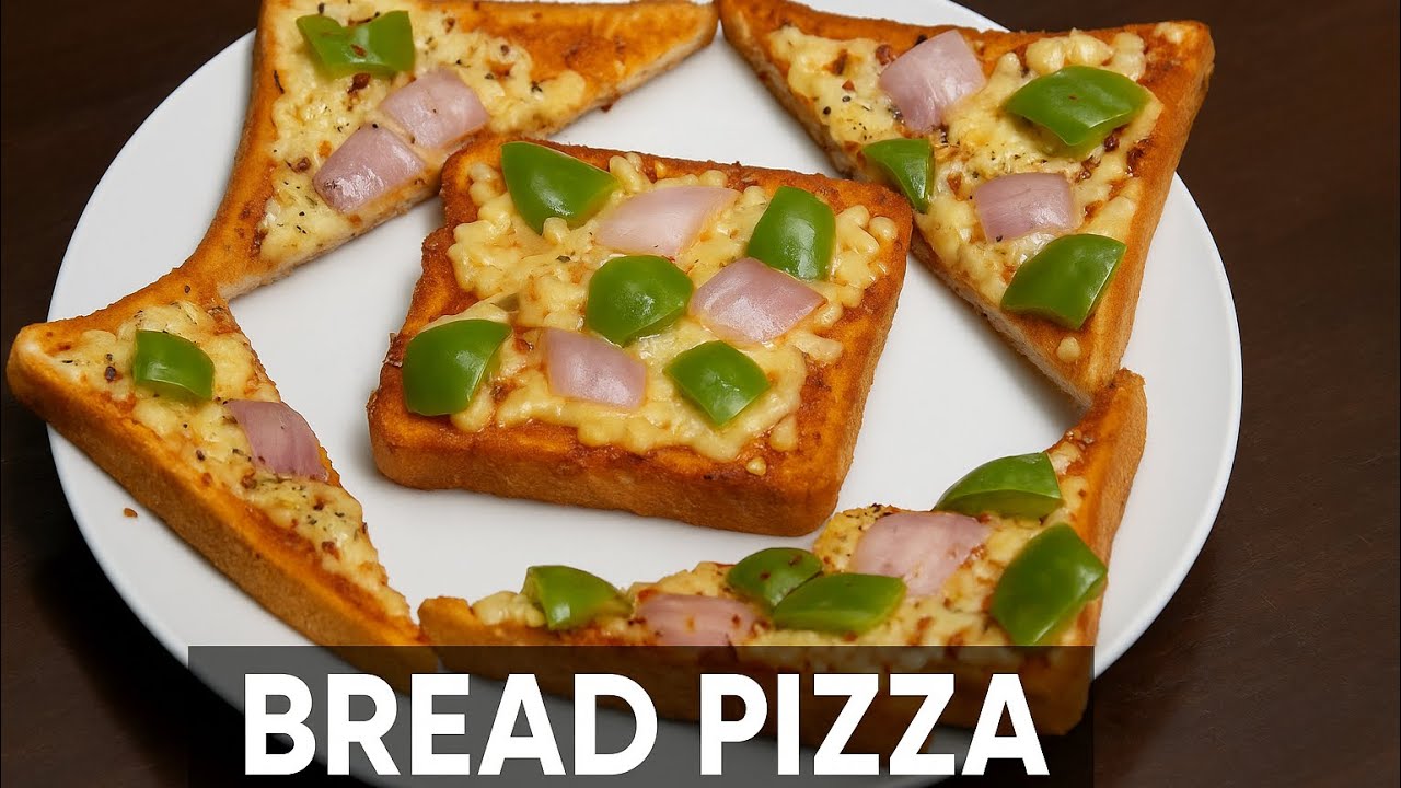 Quick & Easy Bread Pizza Recipe | Ready in 10 Minutes! | Home Made Pizza | घर का बना पिज़्ज़ा