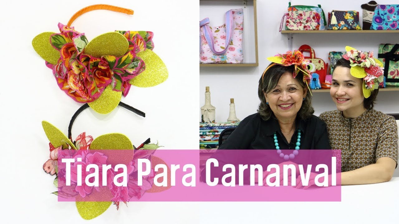 APRENDA A FAZER ESSA LINDA TIARA PARA O CARNAVAL