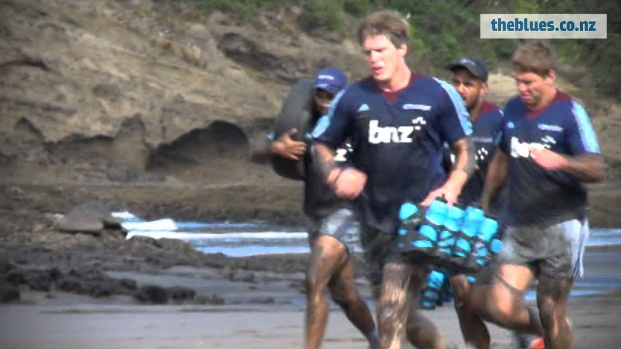 Pre-season training at Bethells Beach
