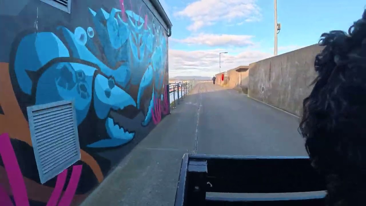 Monty goes on a cycle from the 40ft to the marina pier.