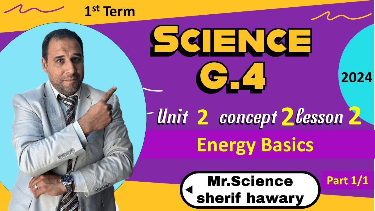 Energy Basics | Grade 4 | Unit 2 - Concept 2 - Lesson 2 -Part 1/1 | Science grade 4