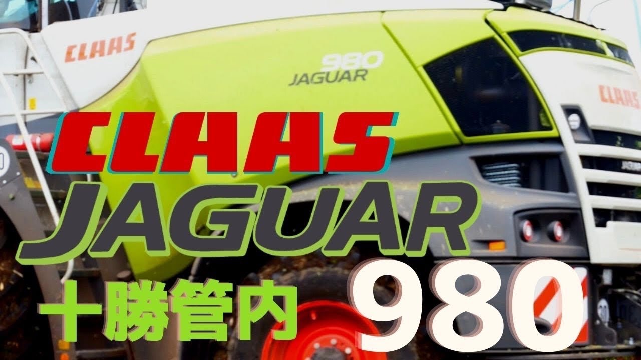 【Claas Jaguar 980】デントコーン収穫作業　キャビン内公開　十勝官内　４K ドローン映像　クラースジャガー980 4k drone