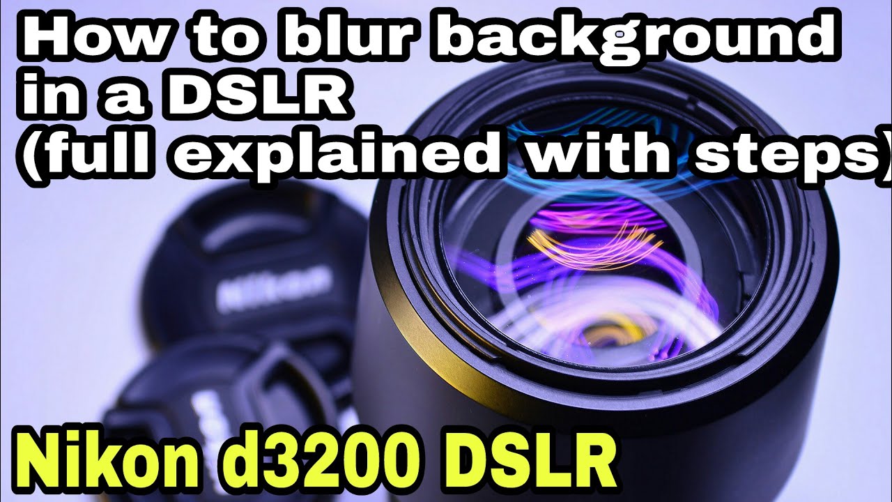 How to blur image background with DSLR(easiest method) | Full explained | Nikon d3200