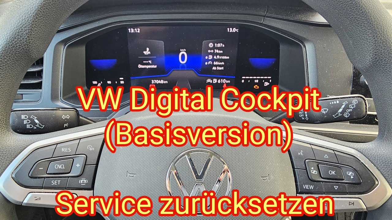 Service zurücksetzen beim VW Digital Cockpit (Basisversion), so einfach geht es, Volkswagen Polo AW