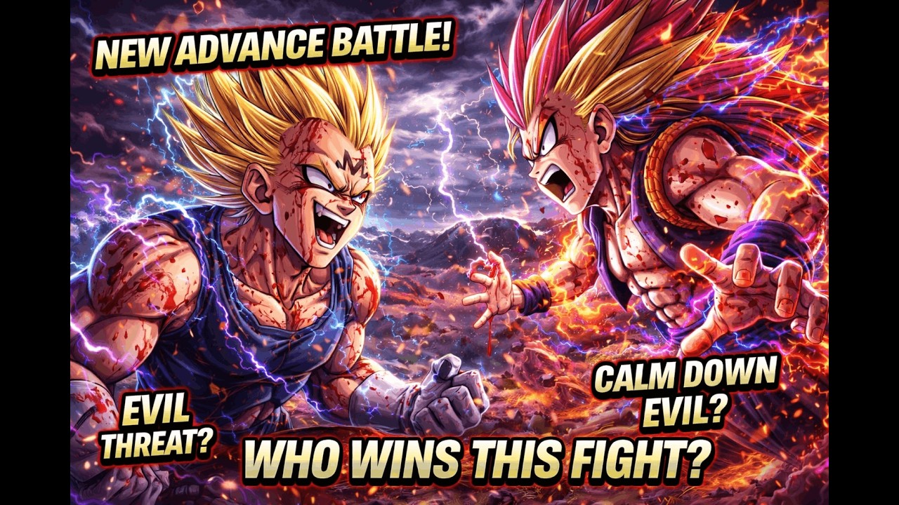 Majin Vegeta vs Gotenks  – Different Universe  Battle Turns  Dangerous! 😱🔥