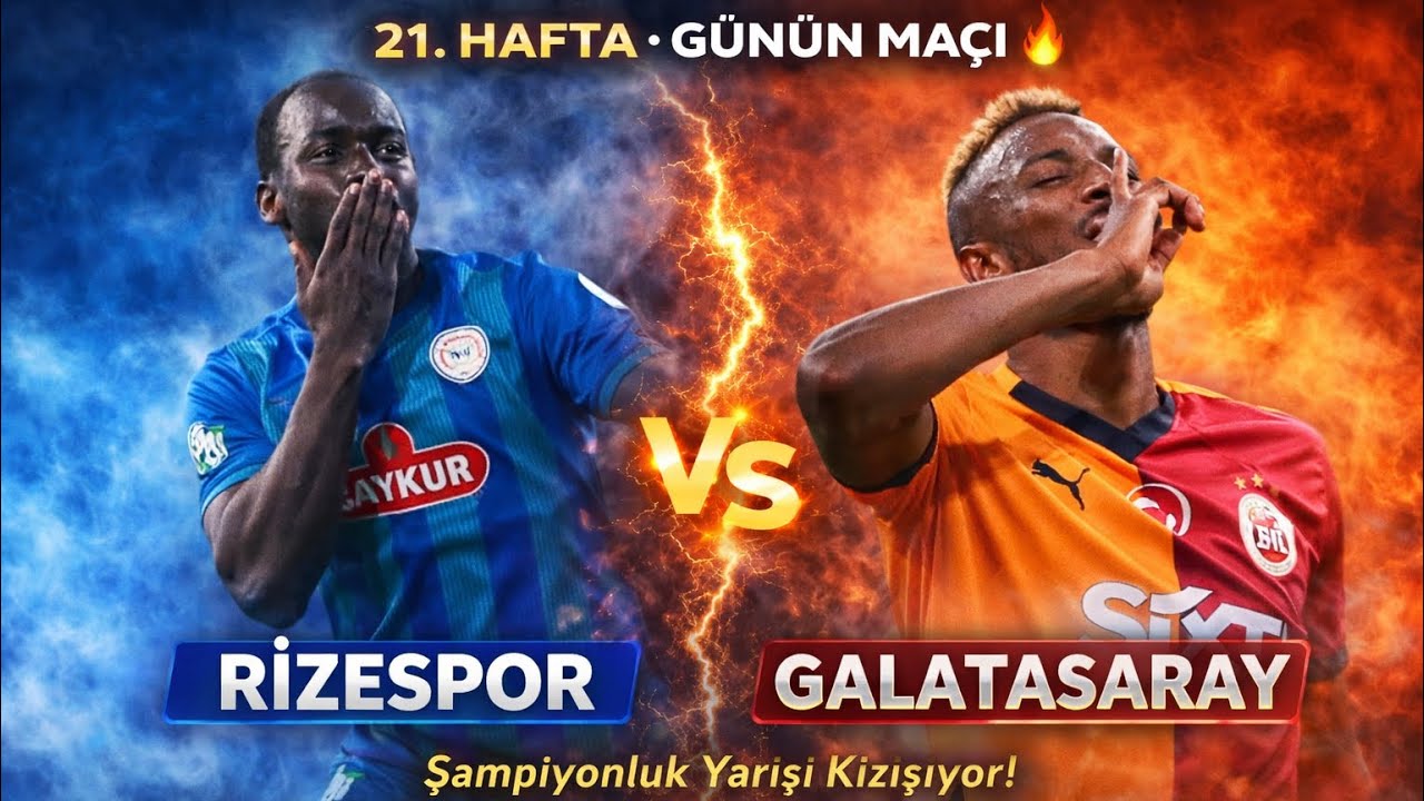 GS 21. HAFTA RİZE MAÇI! ŞAMPİYONLUK YARIŞI KIZIŞIYOR 🔥”