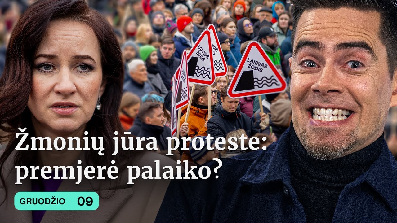 PROTESTAS | &Scaron;ALIN RANKAS | LRT | ekstremalioji situacija LIETUVOJE | LRT | karas | Tiek Žinių