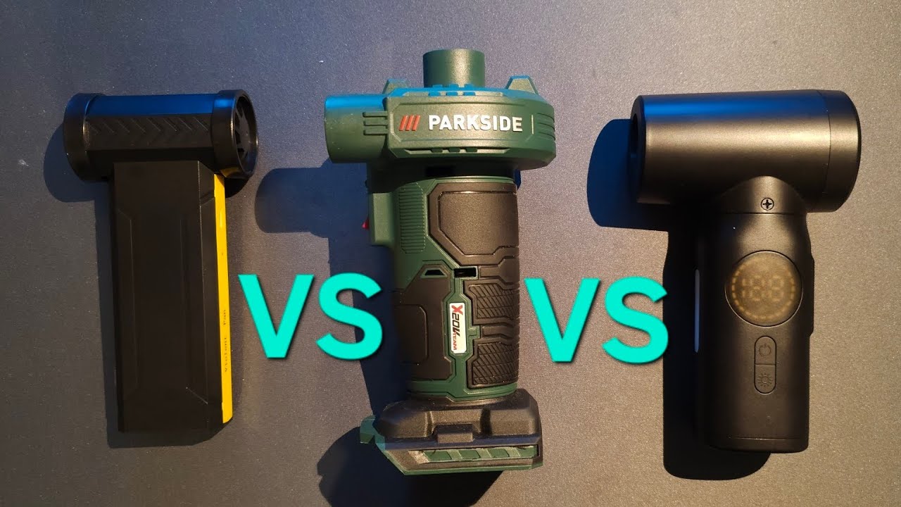 Dmuchawa Air Duster Violent F16 Parkside PALP 20-Li B2 porównanie.