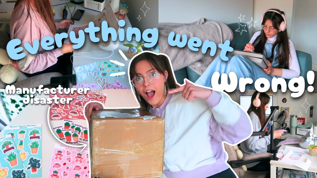 Disaster of a product launch 🎨🌼trying to grow a small business (and failing)
