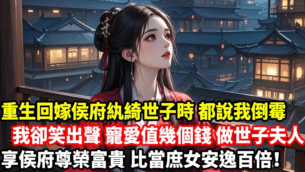 重生回嫁侯府紈綺世子時，都說我倒霉，我卻笑出聲 寵愛值幾個錢，做世子夫人，享侯府尊榮富貴，比當庶女安逸百倍！