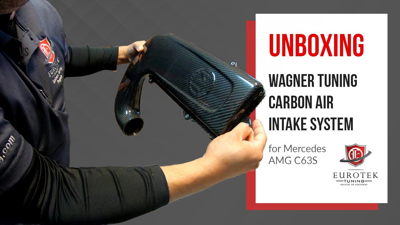 UNBOXING and INSTALLING the WAGNER TUNING Carbon Air Intake System for Mercedes AMG C63S!